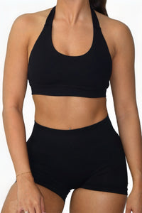 SEAMLESS SPORTS BRA - HALTER BACKLESS EDITION