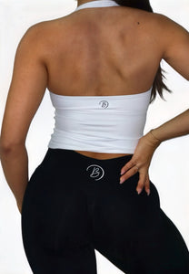 LUXE HALTER CROP TOP
